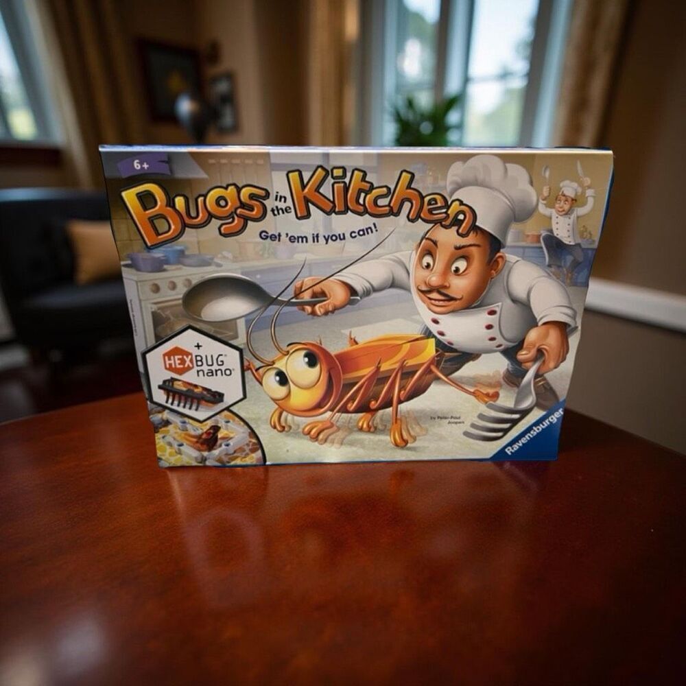 Vintage Ravensburger Bugs In The Kitchen Hexbug Game